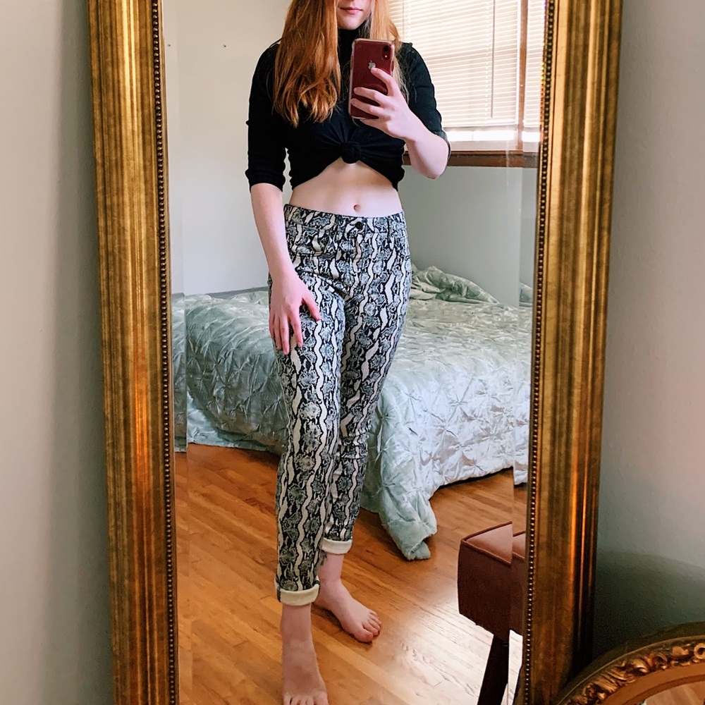 Snake Print Pants